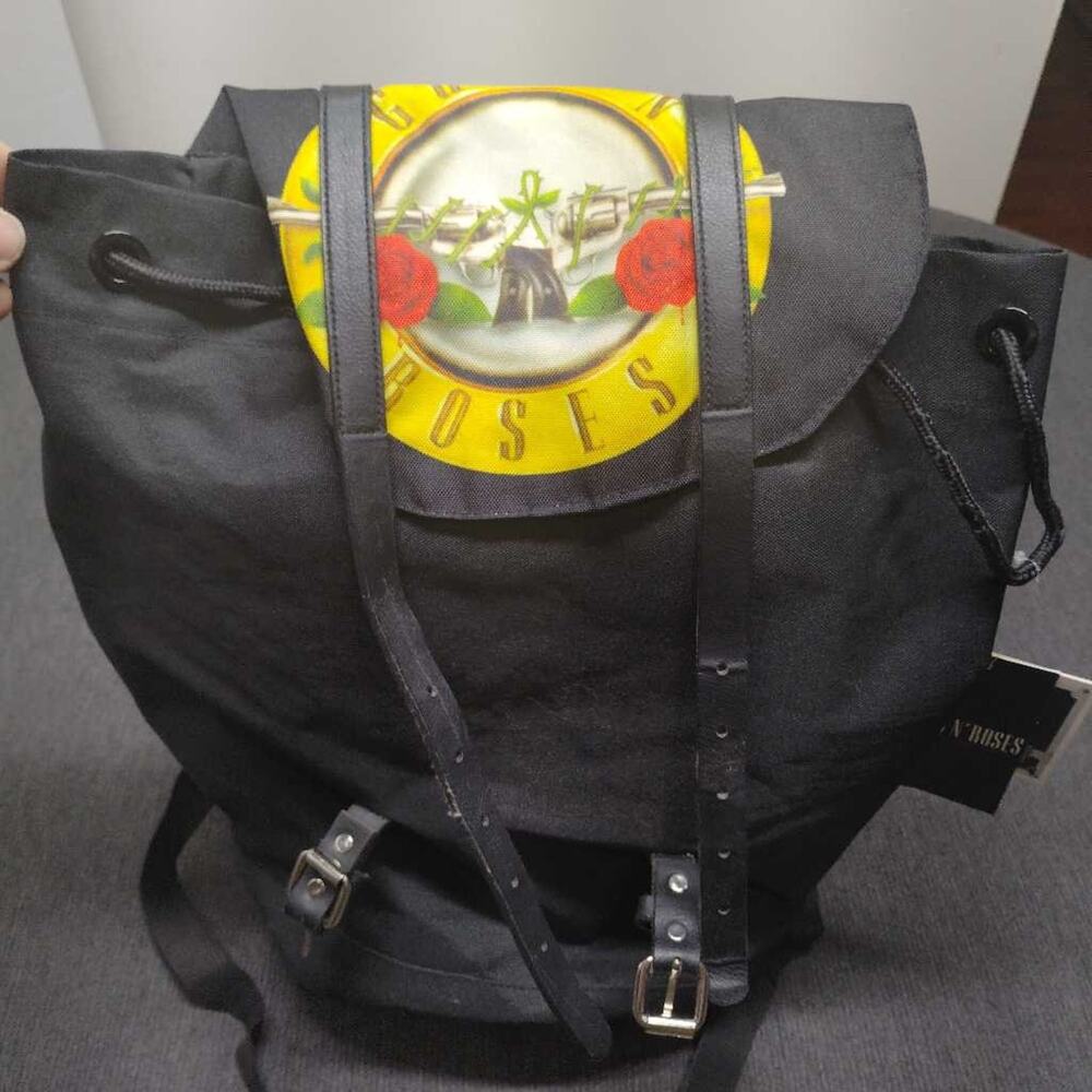 Guns N Roses Rock Sax Backpack Black Drawstring Top Official Licensed NWT